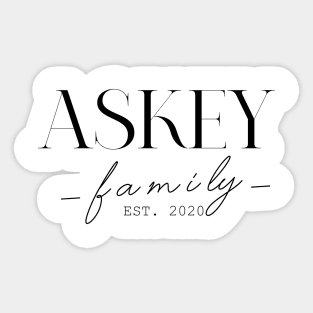 Askey Family EST. 2020, Surname, Askey Sticker